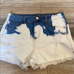 never worn fn  acid washed shorts